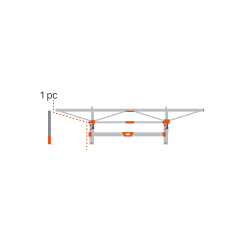F2/F2+ saeraami relsi tugijalg